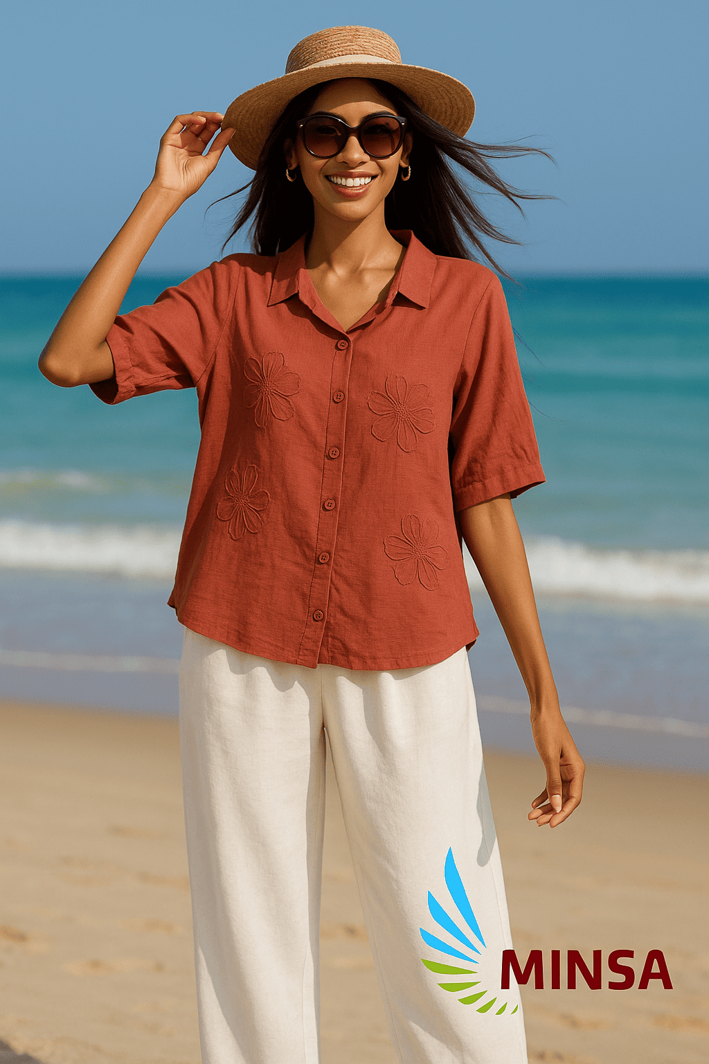 Coastal Charm: Soft Touch Blouse